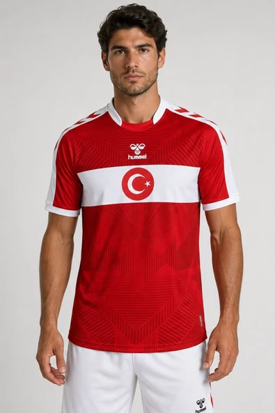 TÜRKİYE ORİJİNAL LİSANSLI HUMMEL KIRMIZI TÜRKİYE FORMASI ürün görseli 1