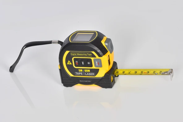 ibey lazer metre + şerit metre 2 si 1 arada 60m/lazer 5m şerit ürün görseli 1