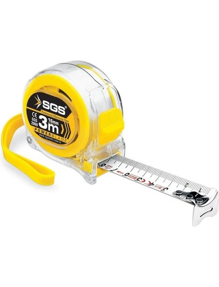 SGS Profesyonel Çelik Şerit Metre 3 Metre x 16MM SGS2060 ürün görseli 1