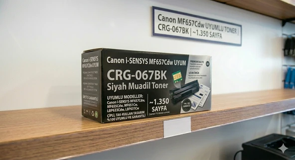 Canon i-SENSYS MF657Cdw Çipli Siyah Muadil Toner ürün görseli 1