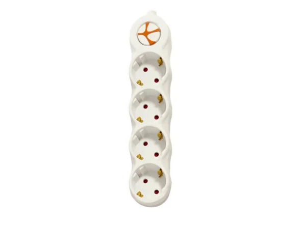 Tunçmatik TSK19061 Powerstrip Dörtlü Anahtarlı 3 Metre Grup Priz ürün görseli 1