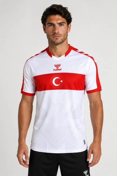 TÜRKİYE ORİJİNAL LİSANSLI HUMMEL BEYAZ TÜRKİYE FORMASI ürün görseli 1