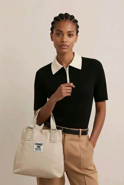 Monalisa Home Patlı  Kadın Shopper  Omuz Çantası ürün görseli 1