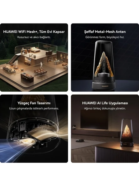 Huawei WiFi Mesh X3 Pro 3600 Mbps 100 m2 Router - Resim 4