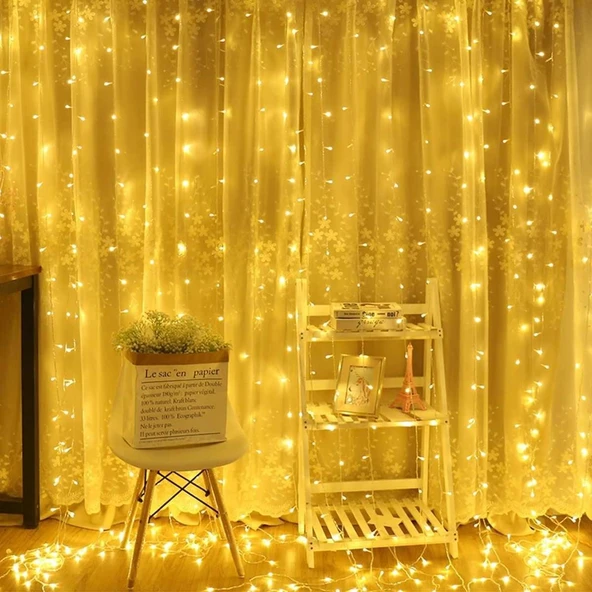 2x2 Metre 320 Led 8 Fonskiyonlu Dekoratif Led Günışığı Perde (5224) ürün görseli 1
