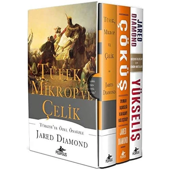Tüfek Mikrop ve Çelik Üçlemesi Kutulu Özel Set - 3 Kitap Takım (Ciltli) Ciltli Kapak ürün görseli 1