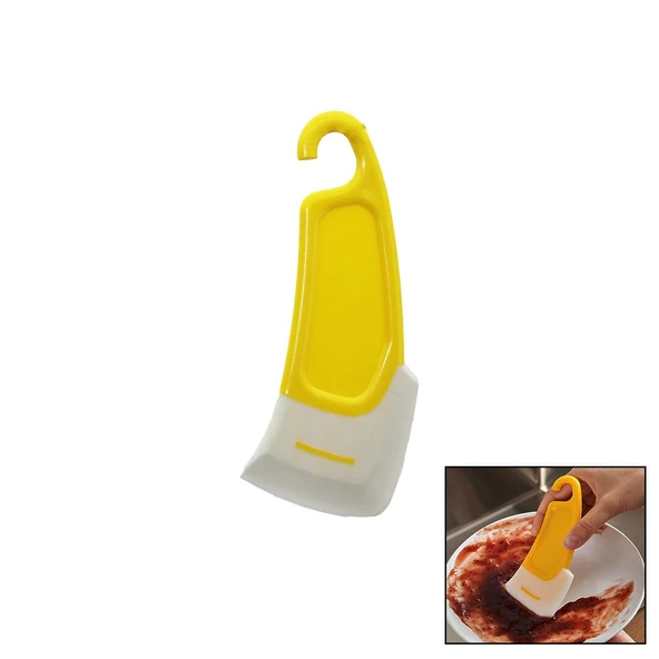 YAĞ - LEKE KAZIYICI MİNİ SİLİKON SPATULA PLASTİK SAPLI - ASKILIKLI (5224) ürün görseli 1
