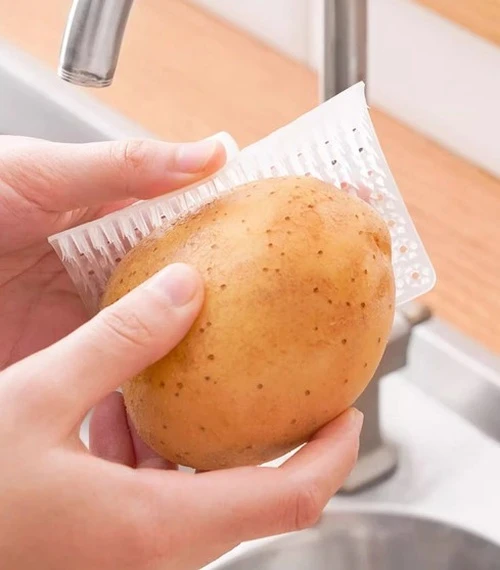 Çok Amaçlı Sebze ve Meyve Temizleme Patates Soyma Fırçası (5224) ürün görseli 1