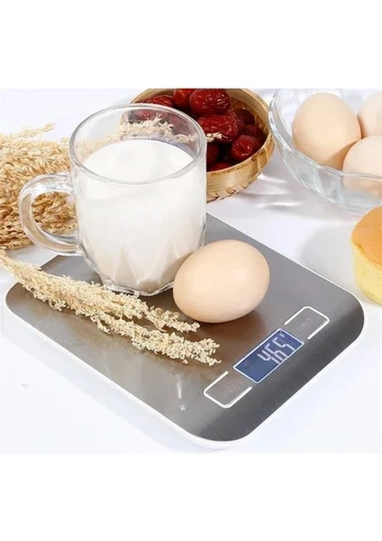 Metal Dijital Mutfak Terazisi Hassas Tartı 5 Kg Crown (5224) ürün görseli 1