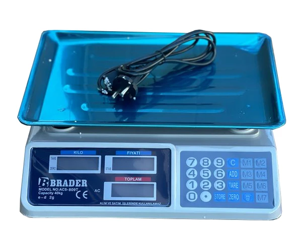 Elektronik Terazi 40 Kg (5224) - Resim 4
