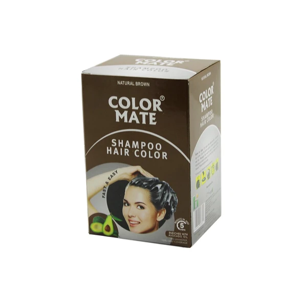 COLOR MATE 10PCS KAHVERENGİ SAÇ BOYAMA ŞAMPUANI (5224) ürün görseli 1