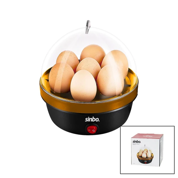 ELEKTRİKLİ YUMURTA PİŞİRME MAKİNESİ 7 YUMURTA=NORMAL - RAFADAN - KATI 350W SEB-5806 (5224) ürün görseli 1