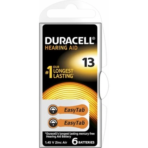 DURACELL 13 İŞİTME CİHAZI KULAK PİLİ 6 PARÇA  KUTU (5224) ürün görseli 1