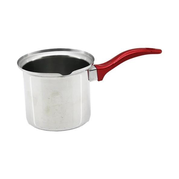 NO-6  ÇELİK CEZVE  KIRMIZI KULP (5224) ürün görseli 1