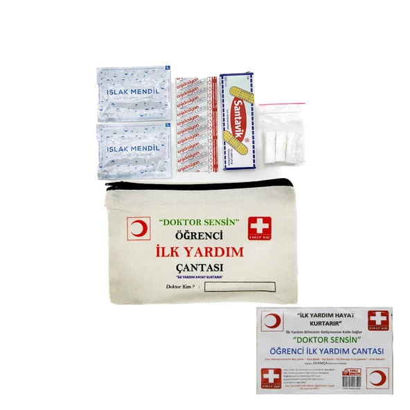 İLK YARDIM 19PCS ÖĞRENCİ ÇANTASI (5224) ürün görseli 1