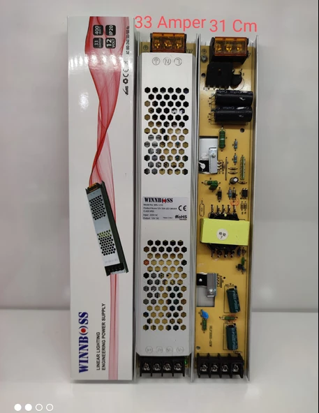12V-33A-400W-IP20 ULTRA SLİM TRAFO (5224) ürün görseli 1