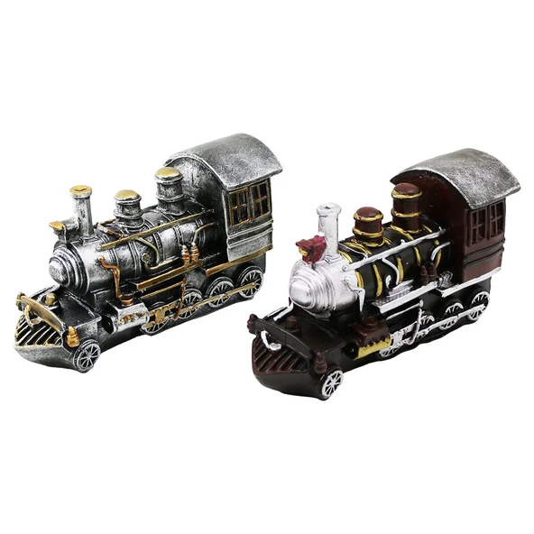 TREN VİNTAGE DEKORATİF BİBLO - KUMBARA RENKLİ 20X12X8CM REÇİNE (5224) ürün görseli 1