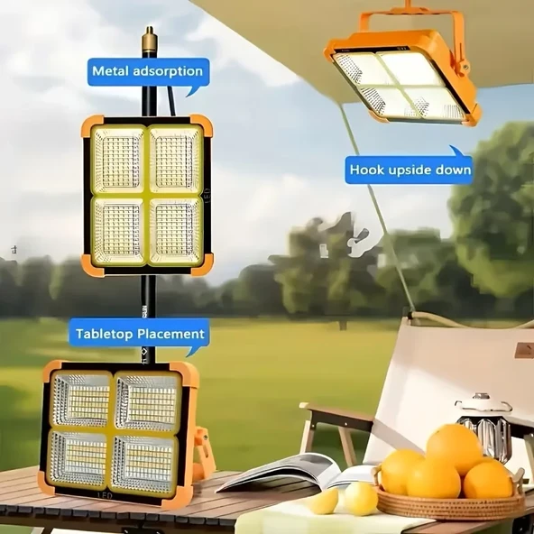ProKAMA Ledli Solar Projektör 200W BK-200W (5224) - Resim 3