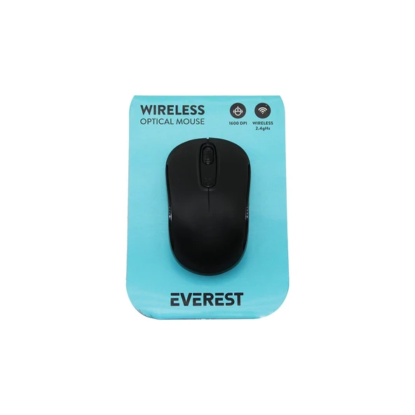 EVEREST SM-804 WİRELESS - KABLOSUZ 1600DPI USB OPTİCAL MOUSE VAKUM AMBALAJ (5224) ürün görseli 1
