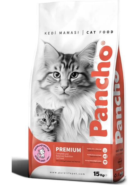 Pancho Kısırlaştırılmış Yetişkin Kedi Maması 15KG ürün görseli 1