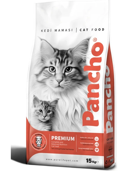 Pancho Gurme Kuzu Etli Yetişkin Kedi Maması 15KG ürün görseli 1