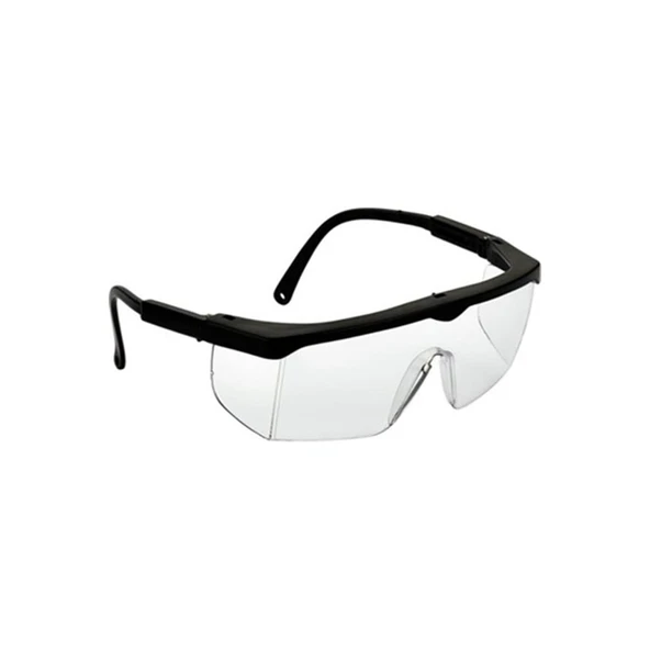 Tam Korumalı Şeffaf Ayarlı Çapak Laboratuvar Gözlüğü ürün görseli 1
