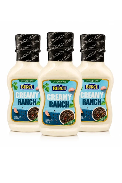 Burcu Creamy Ranch Sos 300 gr x 3 Adet ürün görseli 1