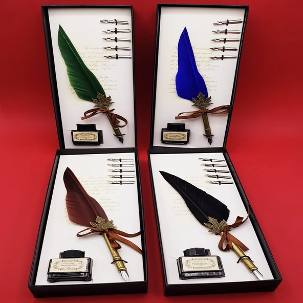 Tüylü Divit Kalem Seti ürün görseli 1