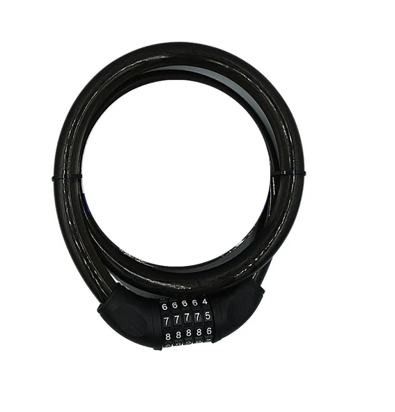 YM-747 120cm 20mm 5 Şifreli Siyah Motorsiklet Kilidi ürün görseli 1