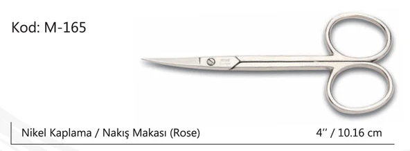 Rose Europe Nakış Makası Süper Kalite No:4 10,16 CM ürün görseli 1