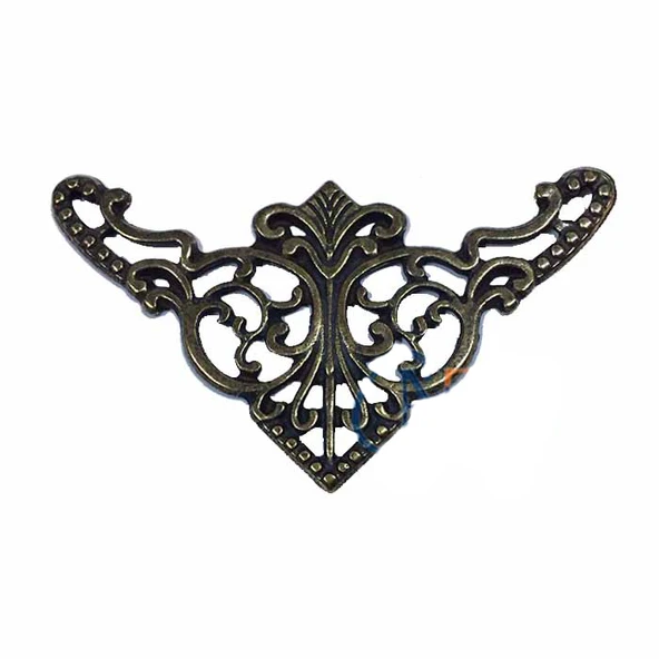 Dekoratif Köşe Süsü, Köşelik - Büyük, 31x55mm, Antik, 1 Adet ürün görseli 1