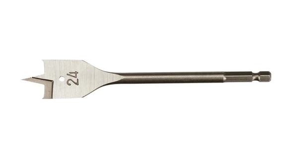 Yaprak Tip Ahşap Matkap Ucu 24x170mm - HEX Saplı ürün görseli 1