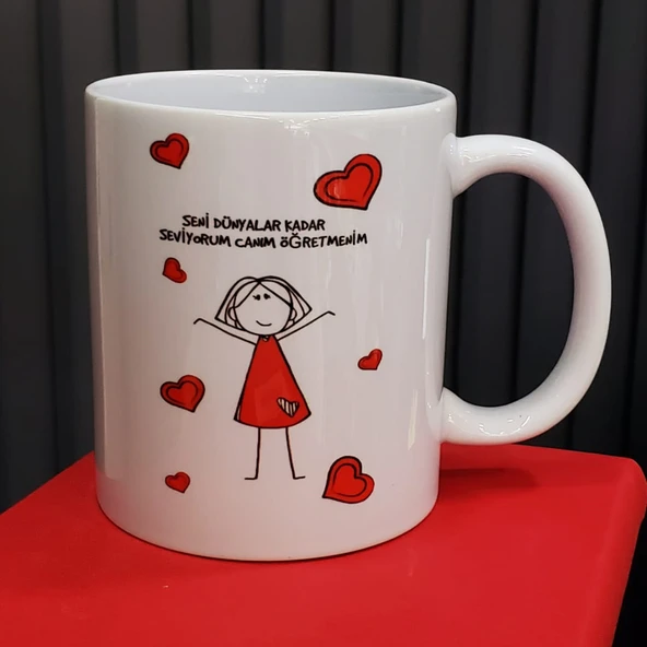 Öğretmene Hediye Özel Tasarım Kupa Bardak ürün görseli 1