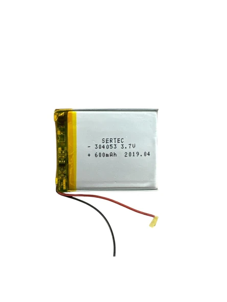 304053 3.7V 600 MAh Li-Polymer Pil (Devreli/1.5A) ürün görseli 1