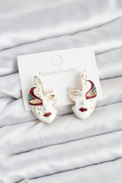 Pirinç Maske Model Kadın Küpe TJ-BKP11588 ürün görseli 1