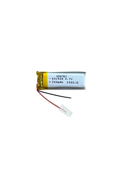 601539 3.7V 300 MAh Li-Polymer Pil (Devreli/1.5A) ürün görseli 1