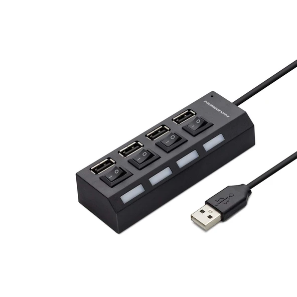 Usb Hub 4*Usb Siyah HDX7008 ürün görseli 1