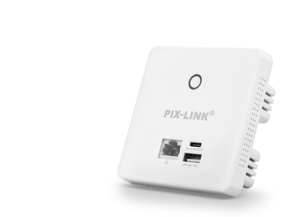 Duvar Tipi Wifi Access Point Poe Destekli 300 Mbps - Beyaz LV-CAP08 ürün görseli 1