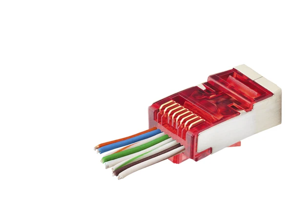 Cat6E Ez Rj45 Metal Konnektör 100 Adet Plastik Kutu - Kırmızı ND2419 ürün görseli 1