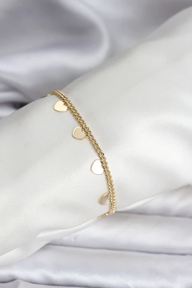 14K Gold Renk Kaplama Kalpli Model CM Kadın Bileklik TJ-BB8131 ürün görseli 1