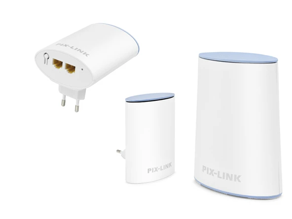 Mesh Wifi Sistemi Ac1200 Dual Band 3’Lü Set - Beyaz LV-WMS01 ürün görseli 1