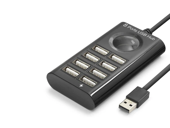 USB Hub 8 Port 480 Mbps 1 M Siyah HDX7052 ürün görseli 1