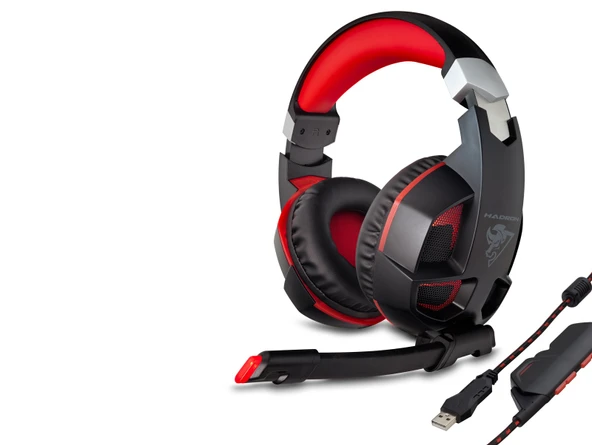G59 Kulaklık Usb 7.1 Ps4 Uyumlu Led - Siyah Kırmızı ürün görseli 1