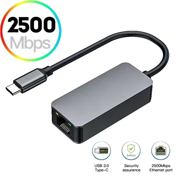 ZR621 Type-C Gen1 2,5G Ethernet Çevirici ürün görseli 1