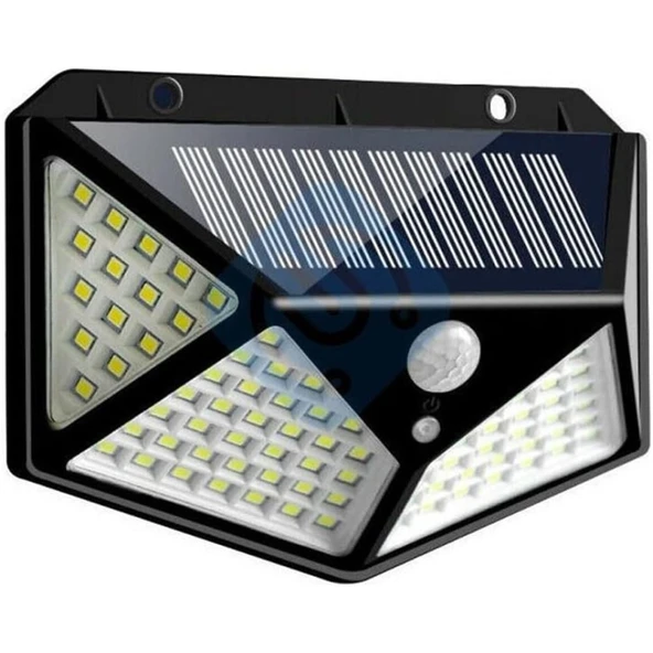 100 Led DIŞ Mekan Solar Aydınlatma Fotoselli Solar Lamba Hareket Sensörlü ürün görseli 1