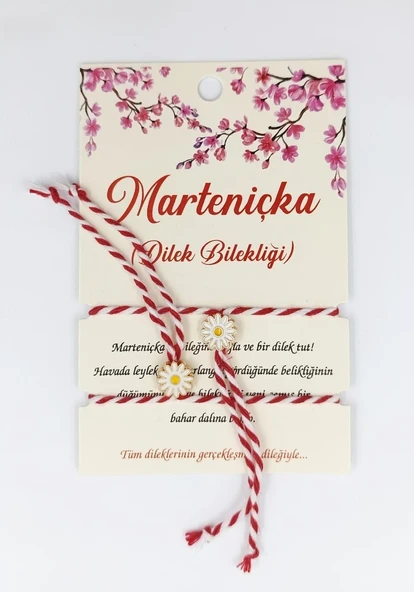 Marteniçka Bileklik 2'li Papatya Model ürün görseli 1