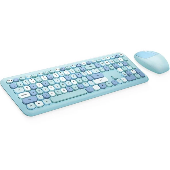 Mofii No666 Mavi Klavye Mouse Set ürün görseli 1