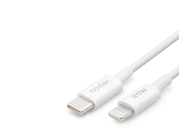 Type-C Lightning Şarj Ve Data Kablosu 20W 1 M - Beyaz ND1151 ürün görseli 1