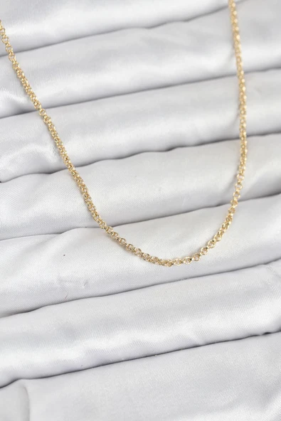 CM 14K Gold Renk Halka Model 60 cm Kadın Kolye TJ-BKO10930 ürün görseli 1
