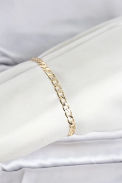 CM 14K Gold Renk Halka Zincir Model Kadın Bileklik TJ-BB8287 ürün görseli 1